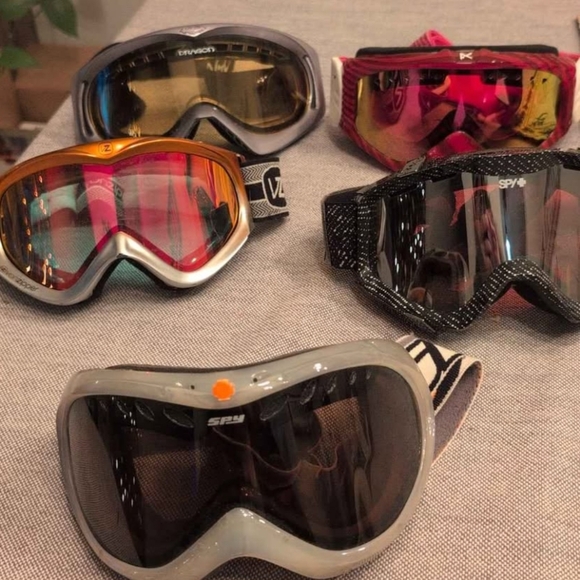 SPY Accessories - BUNDLE OF 5 SKI GLASSES .ADULT SIZE